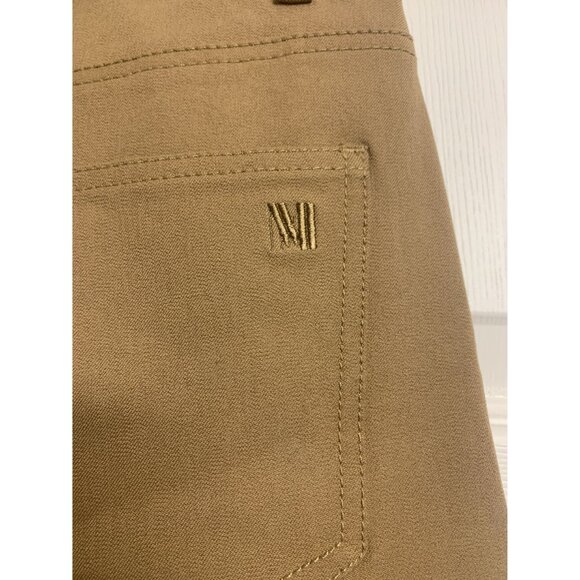 M.M. Lafleur N.Y. Wide Leg Organic Cotton Elastane Pants Dark Tan Size 16 (Plus) - Picture 6 of 7